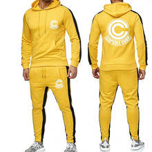Load image into Gallery viewer, Anime Dragon Ball Large size tracksuit men set letter sportswear sweatsuit male sweat track suit jacket hoodie with pants
