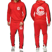 Load image into Gallery viewer, Anime Dragon Ball Large size tracksuit men set letter sportswear sweatsuit male sweat track suit jacket hoodie with pants
