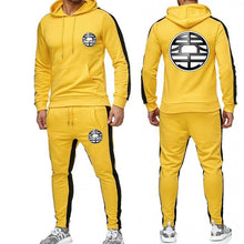 Load image into Gallery viewer, Anime Dragon Ball Large size tracksuit men set letter sportswear sweatsuit male sweat track suit jacket hoodie with pants
