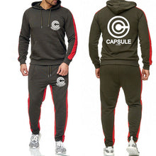 Load image into Gallery viewer, Anime Dragon Ball Large size tracksuit men set letter sportswear sweatsuit male sweat track suit jacket hoodie with pants
