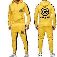 Load image into Gallery viewer, Anime Dragon Ball Large size tracksuit men set letter sportswear sweatsuit male sweat track suit jacket hoodie with pants
