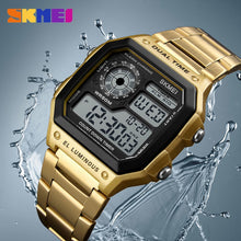 Load image into Gallery viewer, SKMEI Business Men Watches Waterproof Sport Watch Stainless Steel Digital Wristwatches Clock Relogio Masculino Erkek Kol Saati
