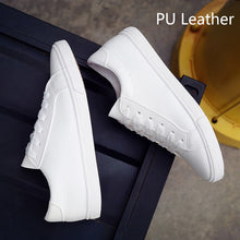 Load image into Gallery viewer, 2020 new spring tenis feminino lace-up white shoes woman PU Leather solid color female shoes casual women shoes sneakers
