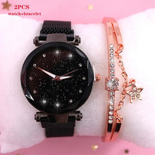 Load image into Gallery viewer, 2019 New brand Starry Sky Women Watch Fashion Elegant Magnet Buckle Vibrato Purple Gold Ladies Wristwatch Luxury Women Watches
