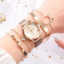 Load image into Gallery viewer, 2019 New brand Starry Sky Women Watch Fashion Elegant Magnet Buckle Vibrato Purple Gold Ladies Wristwatch Luxury Women Watches
