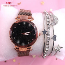 Load image into Gallery viewer, 2019 New brand Starry Sky Women Watch Fashion Elegant Magnet Buckle Vibrato Purple Gold Ladies Wristwatch Luxury Women Watches

