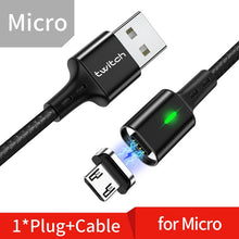 Load image into Gallery viewer, Twitch T03 Magnetic Cable Micro usb Type C Magnetic Usb Charging Cable Microusb Type-C Magnet Charger Wire usb c For iphone 11
