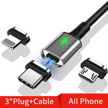 Load image into Gallery viewer, Twitch T03 Magnetic Cable Micro usb Type C Magnetic Usb Charging Cable Microusb Type-C Magnet Charger Wire usb c For iphone 11
