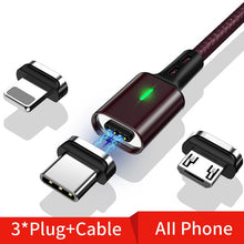 Load image into Gallery viewer, Twitch T03 Magnetic Cable Micro usb Type C Magnetic Usb Charging Cable Microusb Type-C Magnet Charger Wire usb c For iphone 11
