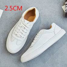 Load image into Gallery viewer, Fashion White Split Leather Women Chunky Sneakers White Shoes Lace Up Tenis Feminino Zapatos De Mujer Platform Women Casual Shoe
