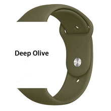 Load image into Gallery viewer, Strap for apple watch band 38mm 42 mm iwatch band 44mm 40mm Sport silicone belt for bracelet apple watch 5 4 3 2 accessories 42
