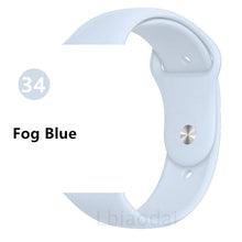 Load image into Gallery viewer, Strap for apple watch band 38mm 42 mm iwatch band 44mm 40mm Sport silicone belt for bracelet apple watch 5 4 3 2 accessories 42
