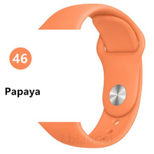 Load image into Gallery viewer, Strap for apple watch band 38mm 42 mm iwatch band 44mm 40mm Sport silicone belt for bracelet apple watch 5 4 3 2 accessories 42
