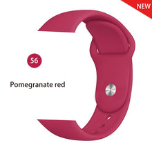 Load image into Gallery viewer, Strap for apple watch band 38mm 42 mm iwatch band 44mm 40mm Sport silicone belt for bracelet apple watch 5 4 3 2 accessories 42
