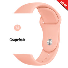 Load image into Gallery viewer, Strap for apple watch band 38mm 42 mm iwatch band 44mm 40mm Sport silicone belt for bracelet apple watch 5 4 3 2 accessories 42
