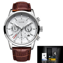 Load image into Gallery viewer, LIGE 2019 New Watch Men Fashion Sport Quartz Clock Mens Watches Brand Luxury Leather Business Waterproof Watch Relogio Masculino
