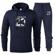 Load image into Gallery viewer, Nuevo Hombre sudaderas con capucha traje Jordan 23 chándal sudadera traje polar Sudadera con capucha + Pantalones de sudor Jogging Homme Pullover 3XL traje deportivo masculino
