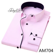 Load image into Gallery viewer, DAVYDAISY Hot Sale High Quality Men Shirt Long Sleeve Twill Solid Causal  Formal Business Shirt Brand Man Dress Shirts DS085
