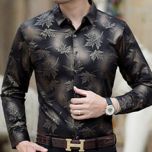 Load image into Gallery viewer, 2019 new social long sleeve maple leaf designer shirts men slim fit vintage fashions men&#39;s shirt man dress jersey clothing 36565
