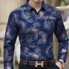 Load image into Gallery viewer, 2019 new social long sleeve maple leaf designer shirts men slim fit vintage fashions men&#39;s shirt man dress jersey clothing 36565

