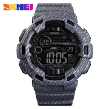 Load image into Gallery viewer, SKMEI Fashion Sport Watch Men Alarm Clock Cowboy Waterproof Week Display Men Watches Denim Digital Watch relogio masculino 1472
