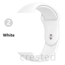 Load image into Gallery viewer, Silicone strap For Apple Watch band 44 mm/40mm iwatch Band 38mm 42mm Sport bracelet Rubber watchband for apple watch 5 4 3 2 1
