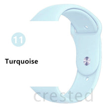 Load image into Gallery viewer, Silicone strap For Apple Watch band 44 mm/40mm iwatch Band 38mm 42mm Sport bracelet Rubber watchband for apple watch 5 4 3 2 1
