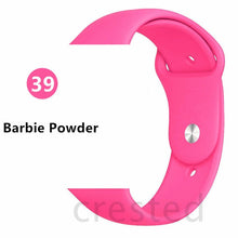 Load image into Gallery viewer, Silicone strap For Apple Watch band 44 mm/40mm iwatch Band 38mm 42mm Sport bracelet Rubber watchband for apple watch 5 4 3 2 1
