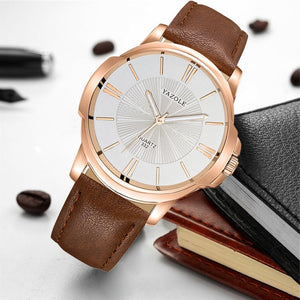 Montre-bracelet d'affaires hommes montres marque célèbre montre-bracelet de mode classique nouvelle montre à Quartz mâle pour hommes horloge heures Hodinky homme