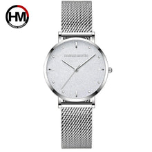 Load image into Gallery viewer, Women Watches Top Brand Luxury Japan Quartz Movement Stainless Steel Sliver White Dial Waterproof Wristwatches relogio feminino
