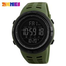 Load image into Gallery viewer, SKMEI Hombres Deportes Relojes de Cuenta Regresiva de Doble Tiempo Reloj Crono Alarma Digital Relojes de Pulsera 50 M Impermeable Relogio masculino 1251
