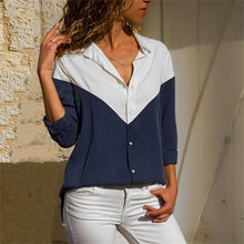 Load image into Gallery viewer, Aachoae femmes Blouses 2020 mode à manches longues col rabattu bureau chemise Blouse chemise décontracté hauts grande taille Blusas Femininas
