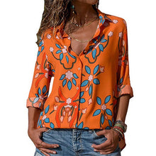 Load image into Gallery viewer, Aachoae femmes Blouses 2020 mode à manches longues col rabattu bureau chemise Blouse chemise décontracté hauts grande taille Blusas Femininas
