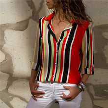 Load image into Gallery viewer, Aachoae femmes Blouses 2020 mode à manches longues col rabattu bureau chemise Blouse chemise décontracté hauts grande taille Blusas Femininas

