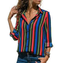 Load image into Gallery viewer, Aachoae femmes Blouses 2020 mode à manches longues col rabattu bureau chemise Blouse chemise décontracté hauts grande taille Blusas Femininas
