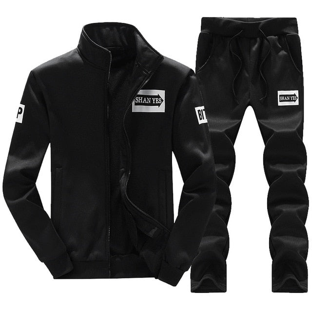 BOLUBAO Brand Men's Sportswear Sets Spring Autumn Male Casual Tracksuit Men 2 Piece Sweatshirt + Sweatpants Set
