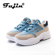 Load image into Gallery viewer, FUJIN Women Casual Sneakers Spring Autumn Sneakers Breathable Women Shoes Lace Up Female Boots Comrfortable Platform Shoes Women
