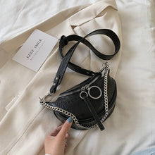 Load image into Gallery viewer, Bolso cruzado de cuero pu de calidad de moda para las mujeres 2020 cadena pequeña bandolera de hombro señora bolsos de viaje y monederos
