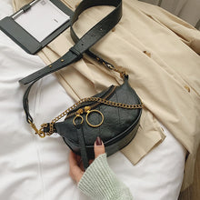 Load image into Gallery viewer, Bolso cruzado de cuero pu de calidad de moda para las mujeres 2020 cadena pequeña bandolera de hombro señora bolsos de viaje y monederos
