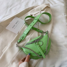 Load image into Gallery viewer, Bolso cruzado de cuero pu de calidad de moda para las mujeres 2020 cadena pequeña bandolera de hombro señora bolsos de viaje y monederos
