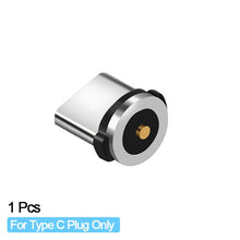 Load image into Gallery viewer, Conector de Cable magnético redondo tipo C Micro USB C 8 pin enchufes adaptador de carga rápida teléfono Micro USB tipo C conector de cargador de imán
