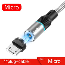 Load image into Gallery viewer, Twitch T01 Magnetische Micro USB Typ C Kabel Für iPhone Xiaomi Handy Schnelle Lade USB Kabel Magnetische Ladegerät Draht schnur
