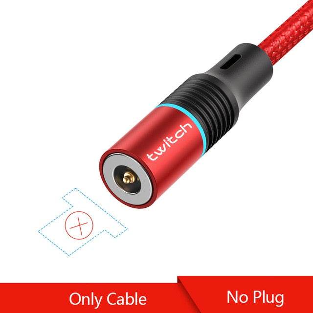 Twitch T01 Magnetische Micro USB Typ C Kabel Für iPhone Xiaomi Handy Schnelle Lade USB Kabel Magnetische Ladegerät Draht schnur